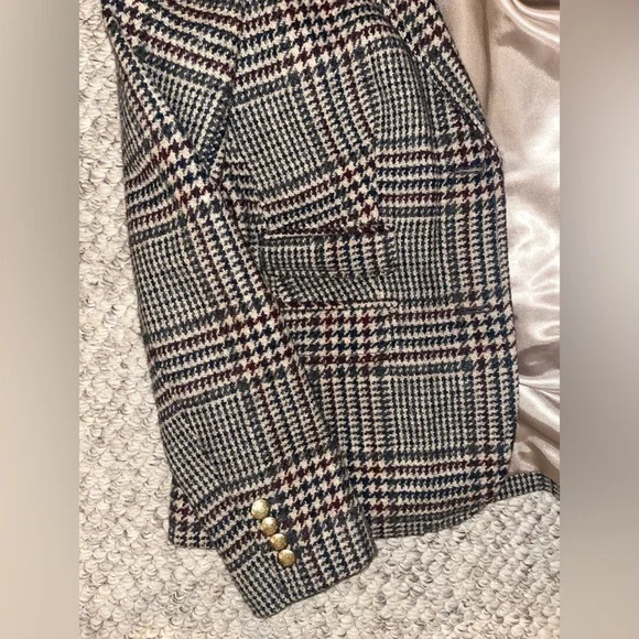 J. Crew Schoolboy Plaid Blazer- size 0 - Picture 7 of 12